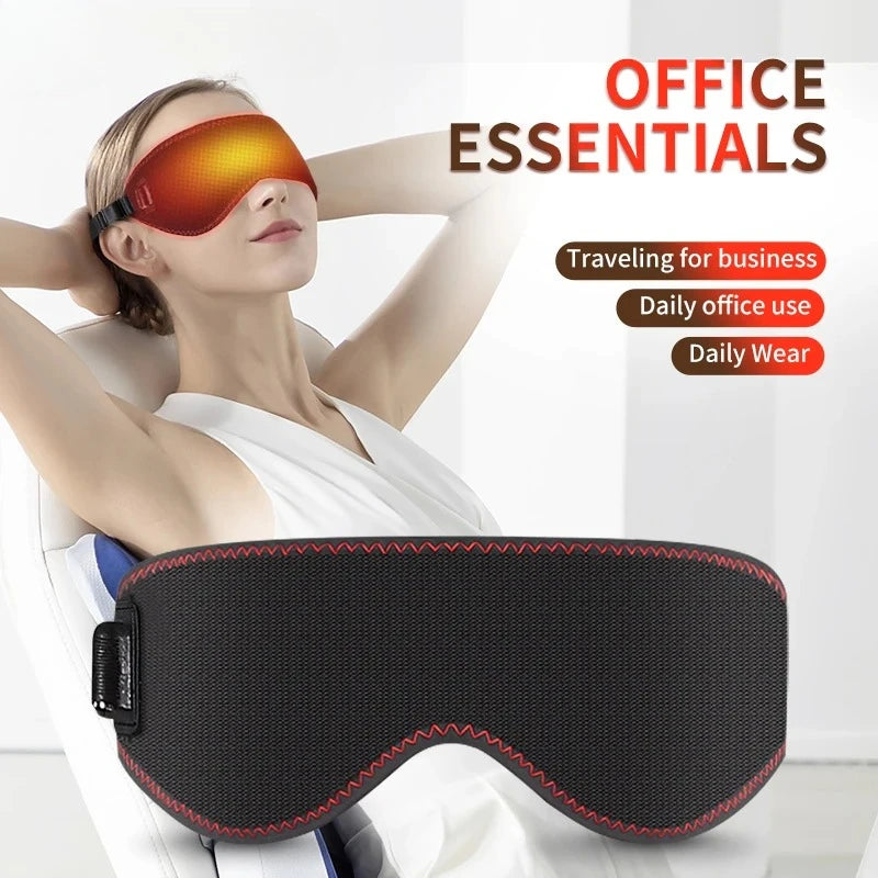 Heated Eye Compress Mask | 3 Warmth Levels for Dry Eyes, Puffiness & Sleep