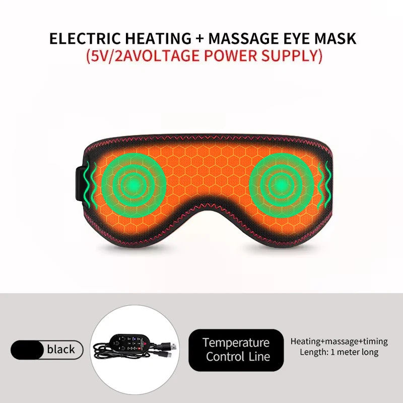 Heated Eye Compress Mask | 3 Warmth Levels for Dry Eyes, Puffiness & Sleep