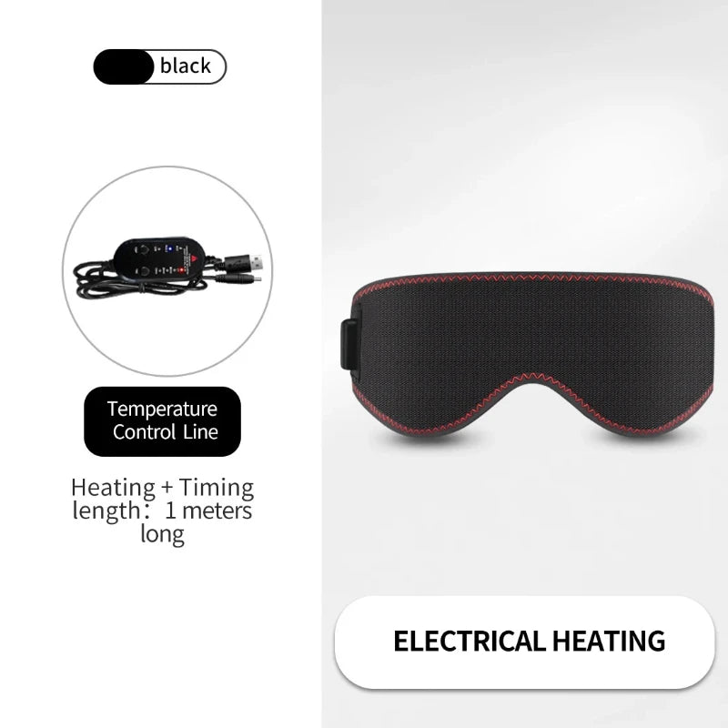 Heated Eye Compress Mask | 3 Warmth Levels for Dry Eyes, Puffiness & Sleep