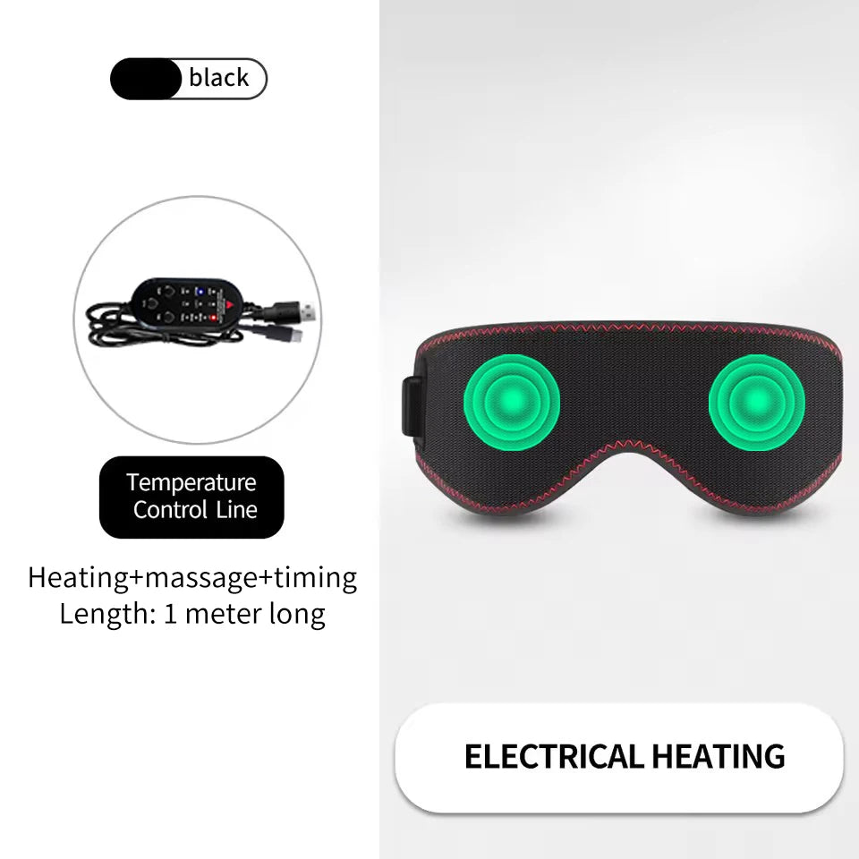 Heated Eye Compress Mask | 3 Warmth Levels for Dry Eyes, Puffiness & Sleep