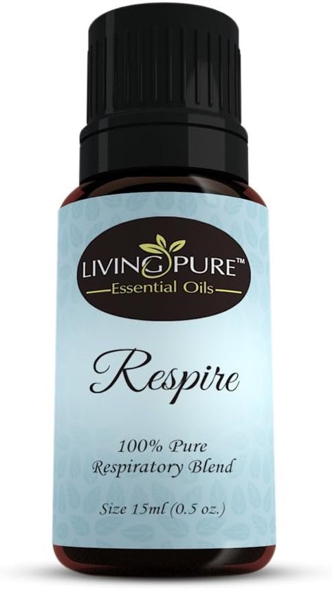 100% Organic Respiratory Essential Oil & Sinus Relief Blend - Breathe Easy with Nature’s Best - Living Pure Essentials