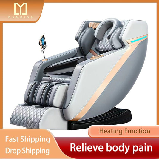 DAMEIDA Full Body 4d Zero Gravity Electric Price Leather Parts Luxury Heating Massage Chair Jade Massage Head Touch Screen - Living Pure Essentials