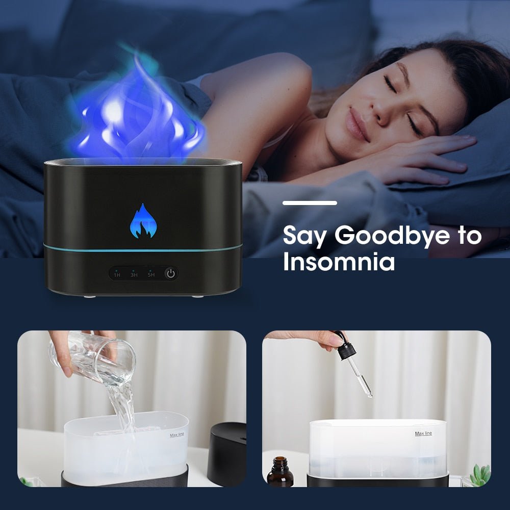 Double Color Flame Diffuser - Living Pure Essentials