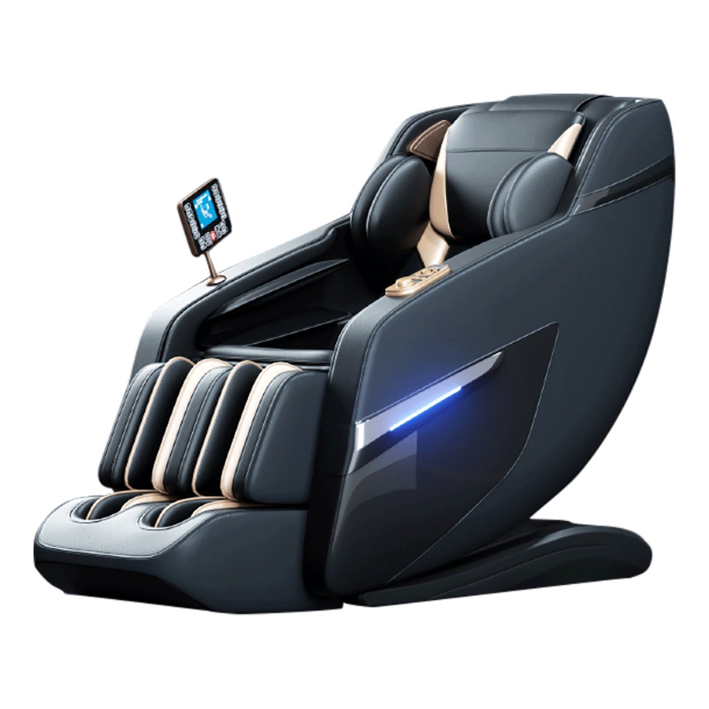 Extend Touch Screen Luxury 8D Voice Control Full Body Massage Chair Zero Gravity, Bluetooth Speaker,Foot Rollers and Heating - Living Pure Essentials