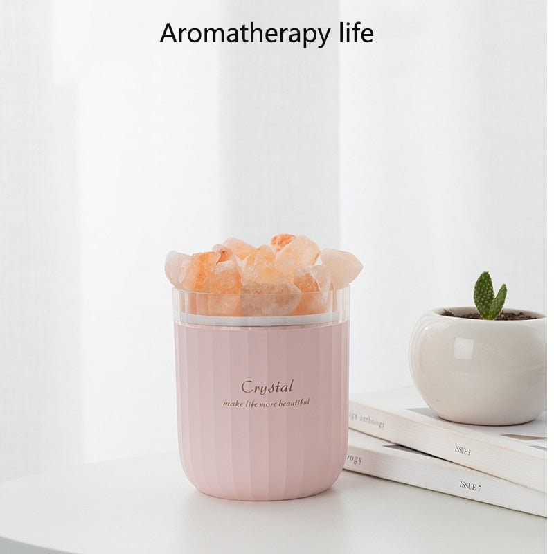Portable Crystal Aromatherapy Humidifier USB Wireless Aroma Essential Oil Diffuser - Living Pure Essentials